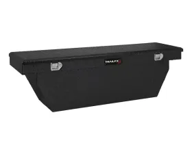TrailFX Crsovr Deep Sgl Lid Pwdr Ctd Black 16 Gauge Alum 69x19.25x19.5 Cap W/Tray